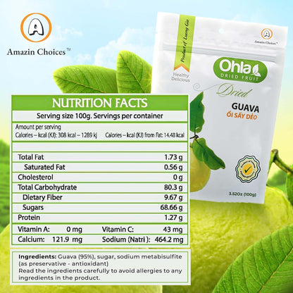 Organic Amazin Choices Dried Guava, 3.52 oz.