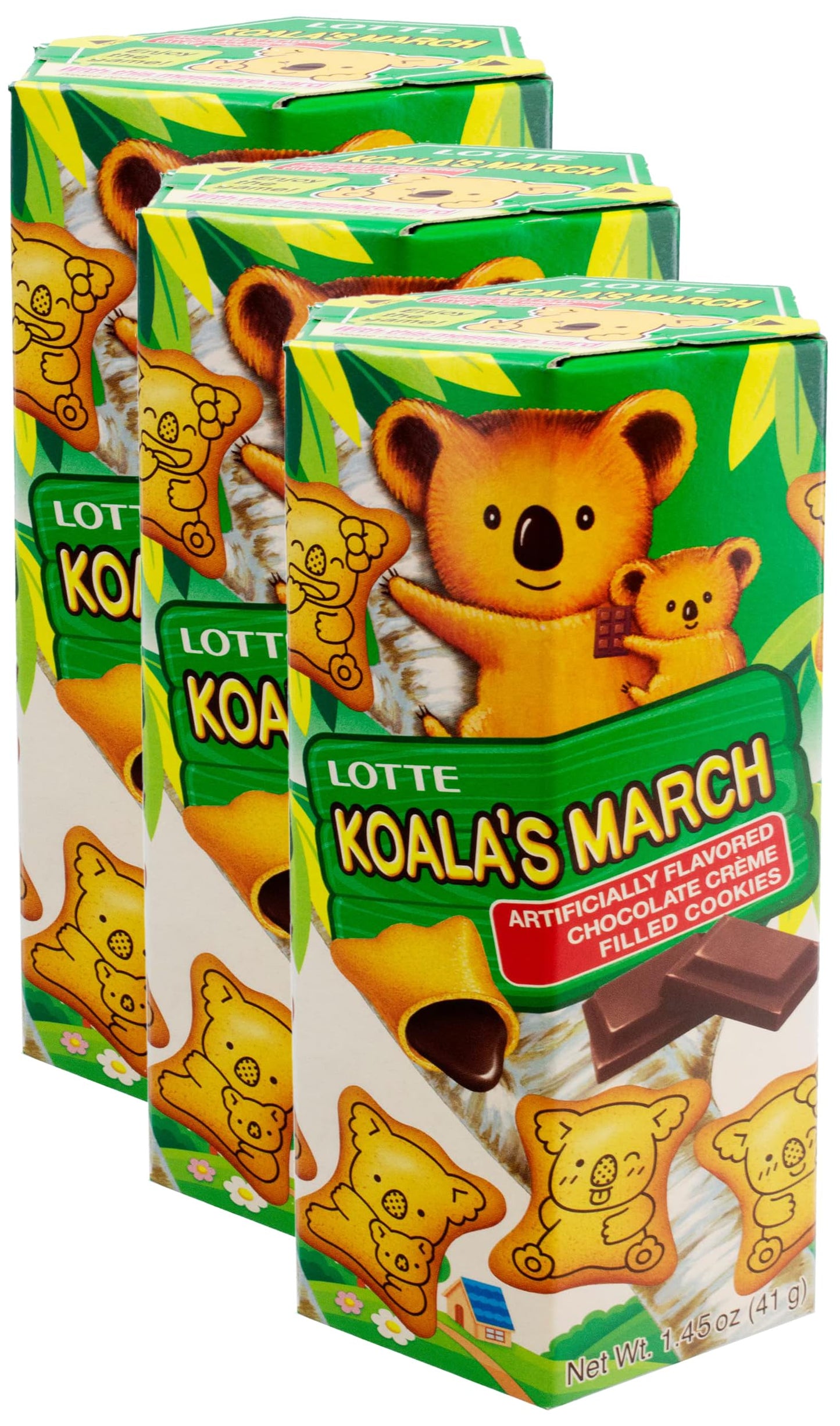 Lotte Koala's March Cookies - Chocolate Cream Filled Biscuits (1.45 oz)
