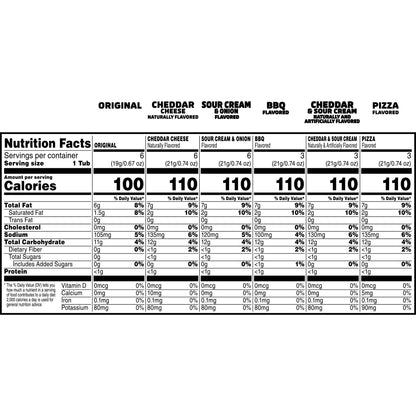 Viral Pringles Variety Pack - 27 Snack Cups, 6 Iconic Flavors