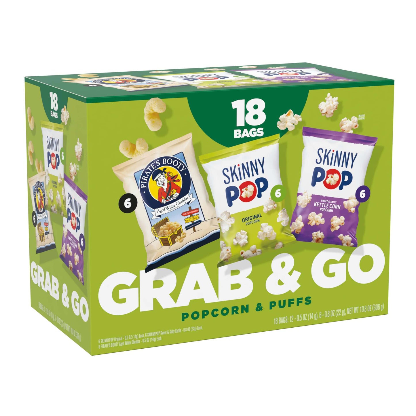 GRAB & GO Premium Snack Variety Assortment - Multiple Pack Sizes Available