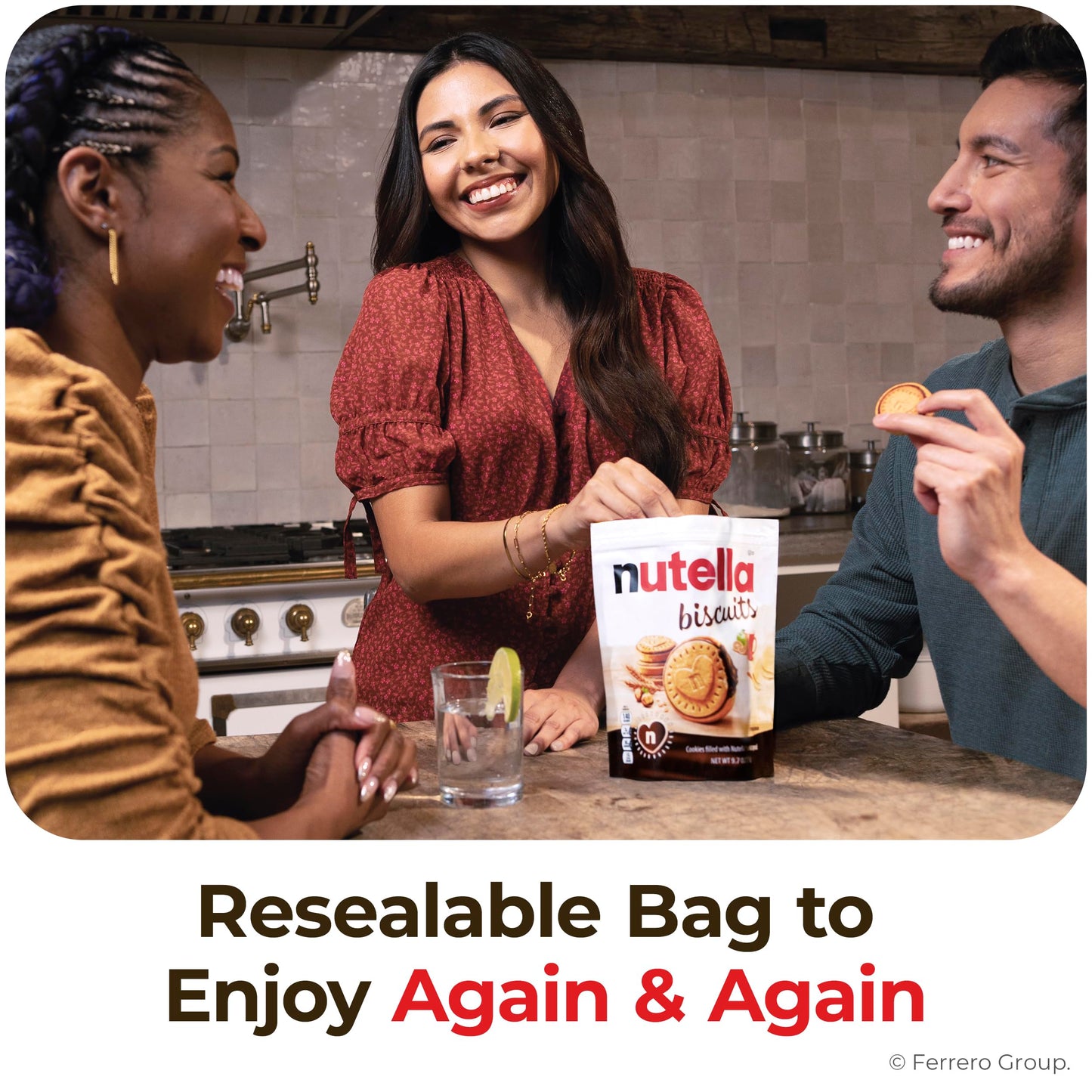 Nutella Biscuits - Premium Hazelnut Cocoa Cookies | 20-Count Family Pack (9.7 oz)