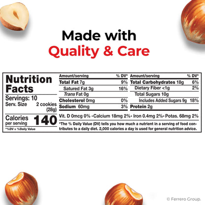 Nutella Biscuits - Premium Hazelnut Cocoa Cookies | 20-Count Family Pack (9.7 oz)