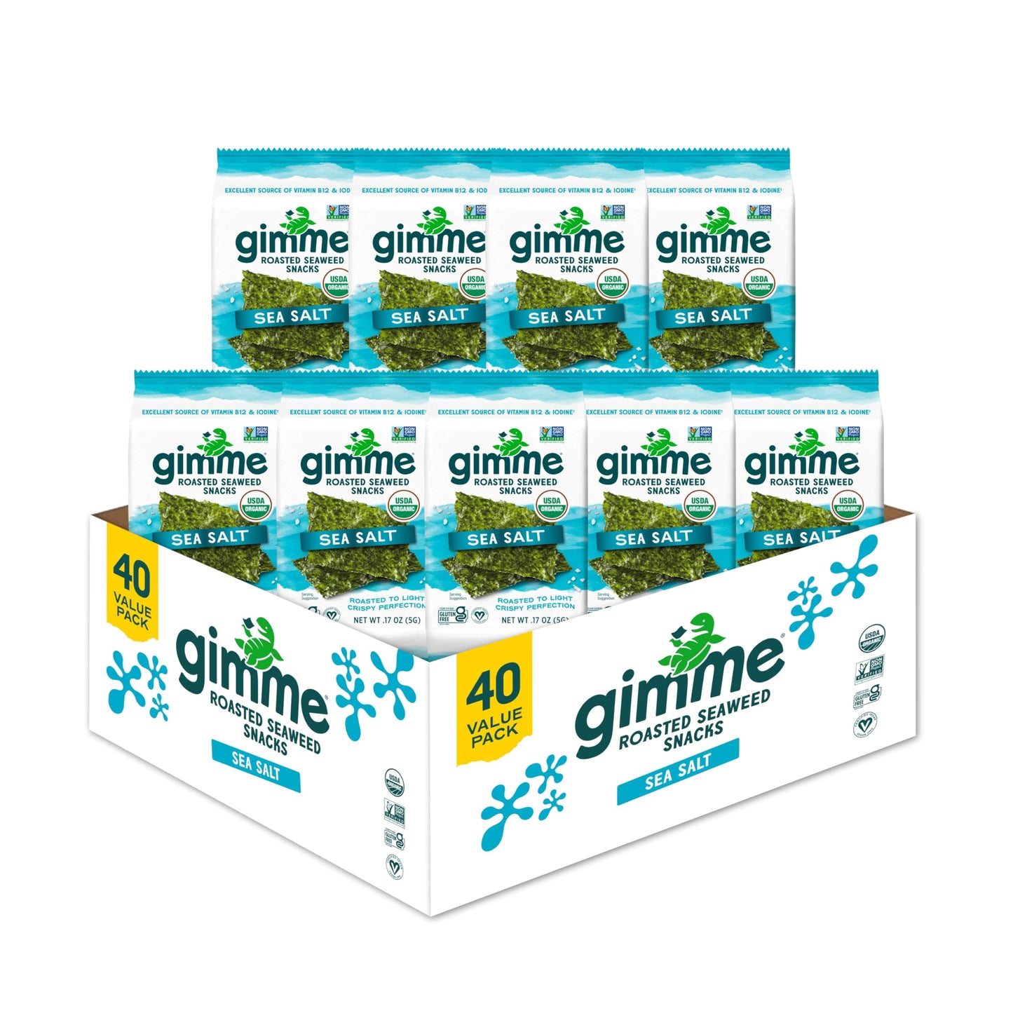 Viral gimMe Organic Roasted Seaweed Snacks - TikTok Famous Healthy Snack