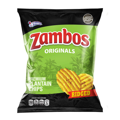 Viral TikTok Zambos Plantain Chips - Chile Limón, Original & Salsa Verde | Premium Central American Snack (5.29 oz)