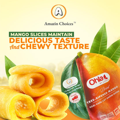 Amazin Choices Dried Tree-Ripened Mangoes, 7.05oz.