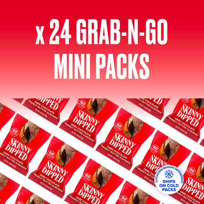 Viral SkinnyDipped Variety Pack - Low Sugar Almonds (25 Mini Bags, 11.5oz)