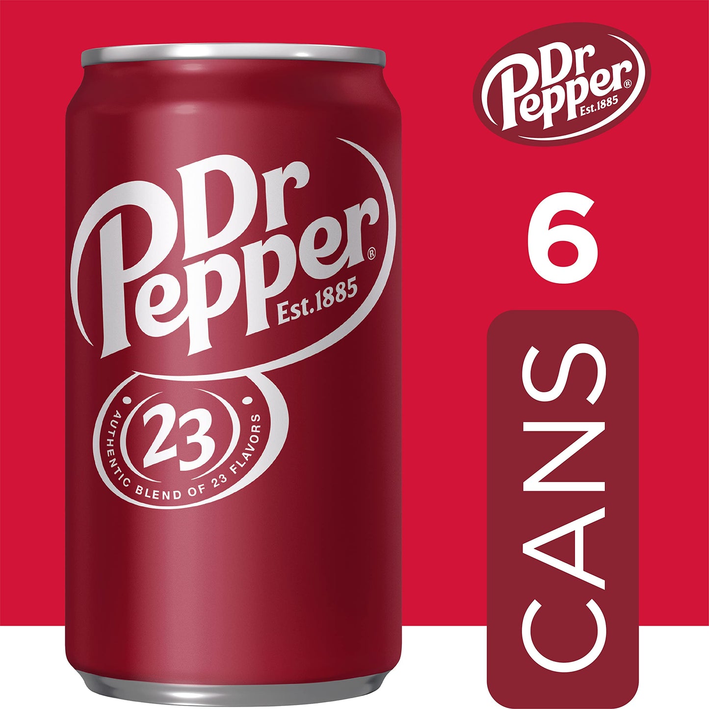 Dr Pepper 16.9 fl oz Bottles, 6 Pack - Original Flavor Soda