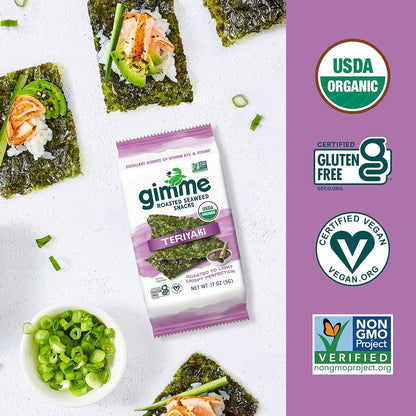 Viral gimMe Organic Roasted Seaweed Snacks - TikTok Famous Healthy Snack