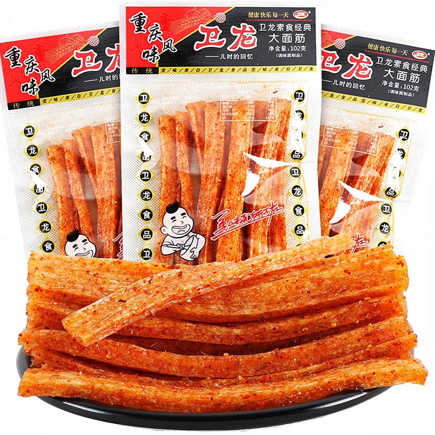 Viral Chinese Latiao Strips - Authentic Vegan Spicy Snack