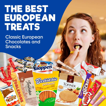 Viral European Snack Box - 22 Authentic International Treats from 7 Countries
