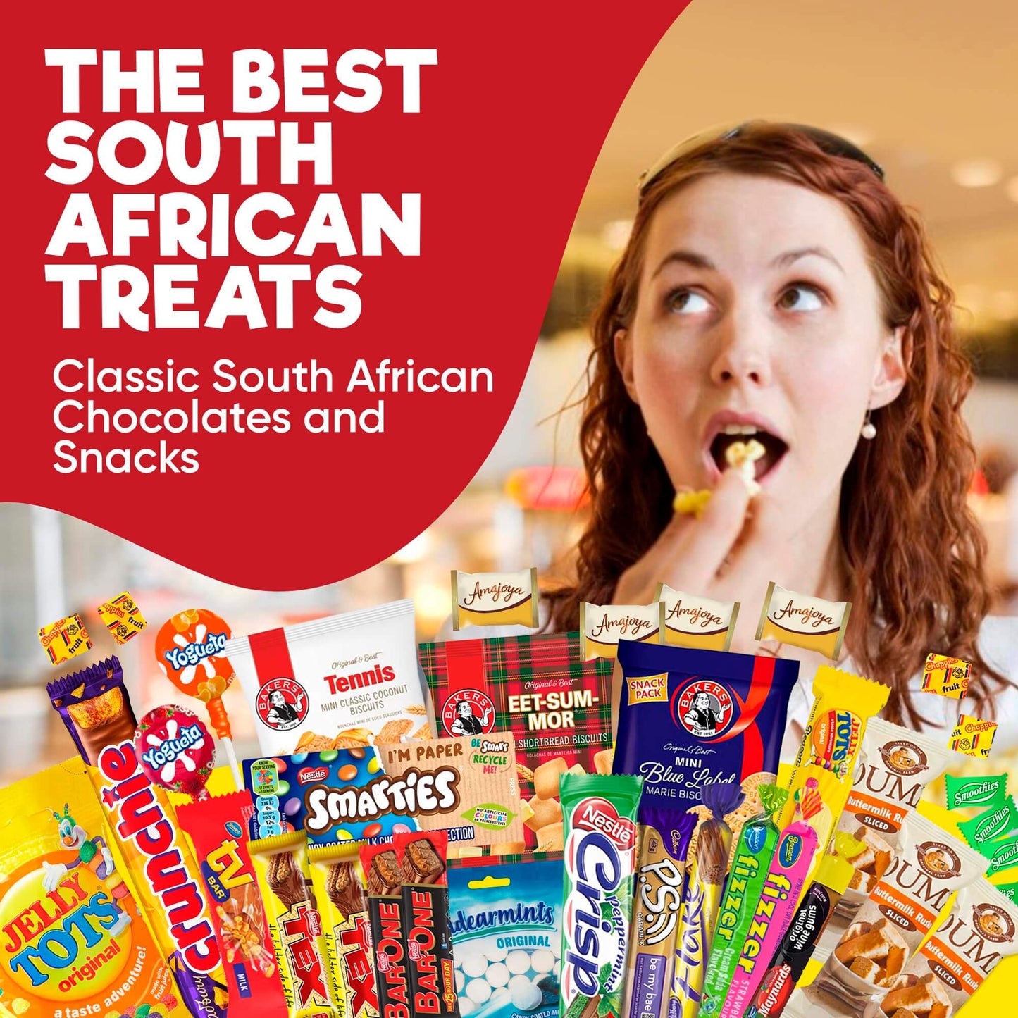 Premium South African Snack Box - 36 Authentic Treats & Confectionery