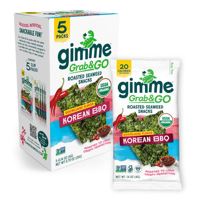 TikTok Viral Gimme Organic Roasted Seaweed Snacks - Multi-Flavor Pack