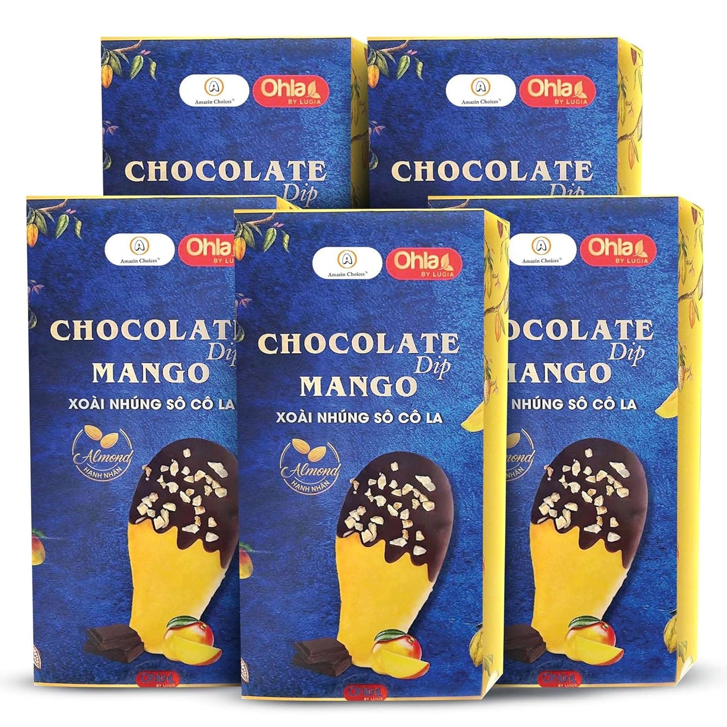 Amazin Choices Almond Chocolate Dip Mango, 7.05 oz.