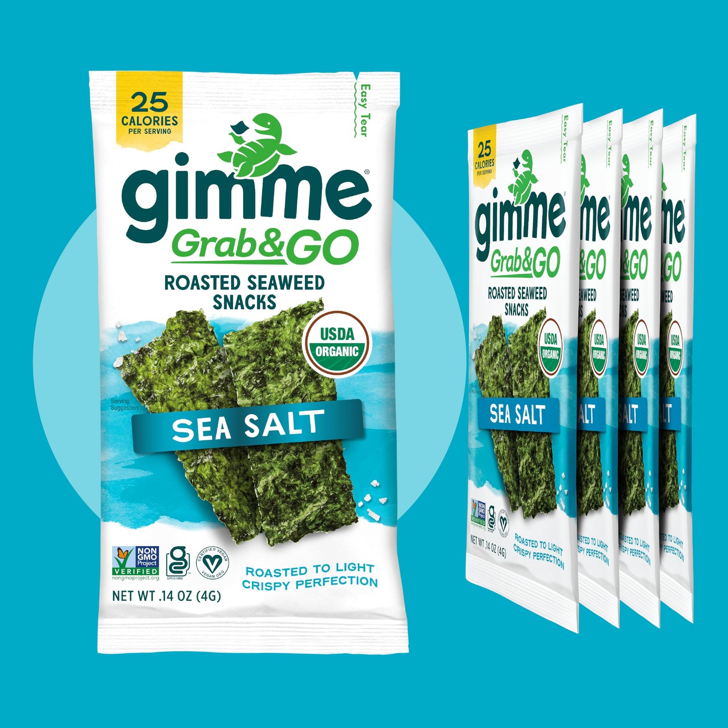 TikTok Viral Gimme Organic Roasted Seaweed Snacks - Multi-Flavor Pack