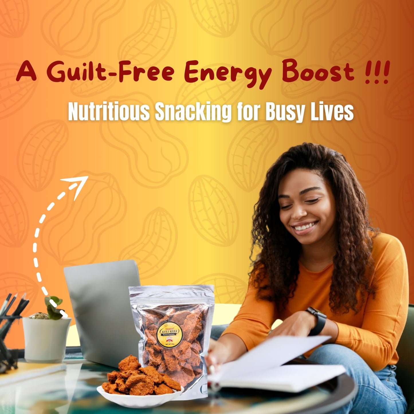 Sheelda Kulikuli Spicy Crunchy Nigerian Peanut Crackers – Authentic African Kulikuli Snack, High-Protein Peanut Chips, 5.2oz/150g