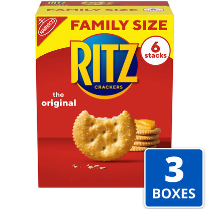RITZ Fresh Stacks Original Crackers - Party Size, 16 Individually Wrapped Packs (23.7 oz)