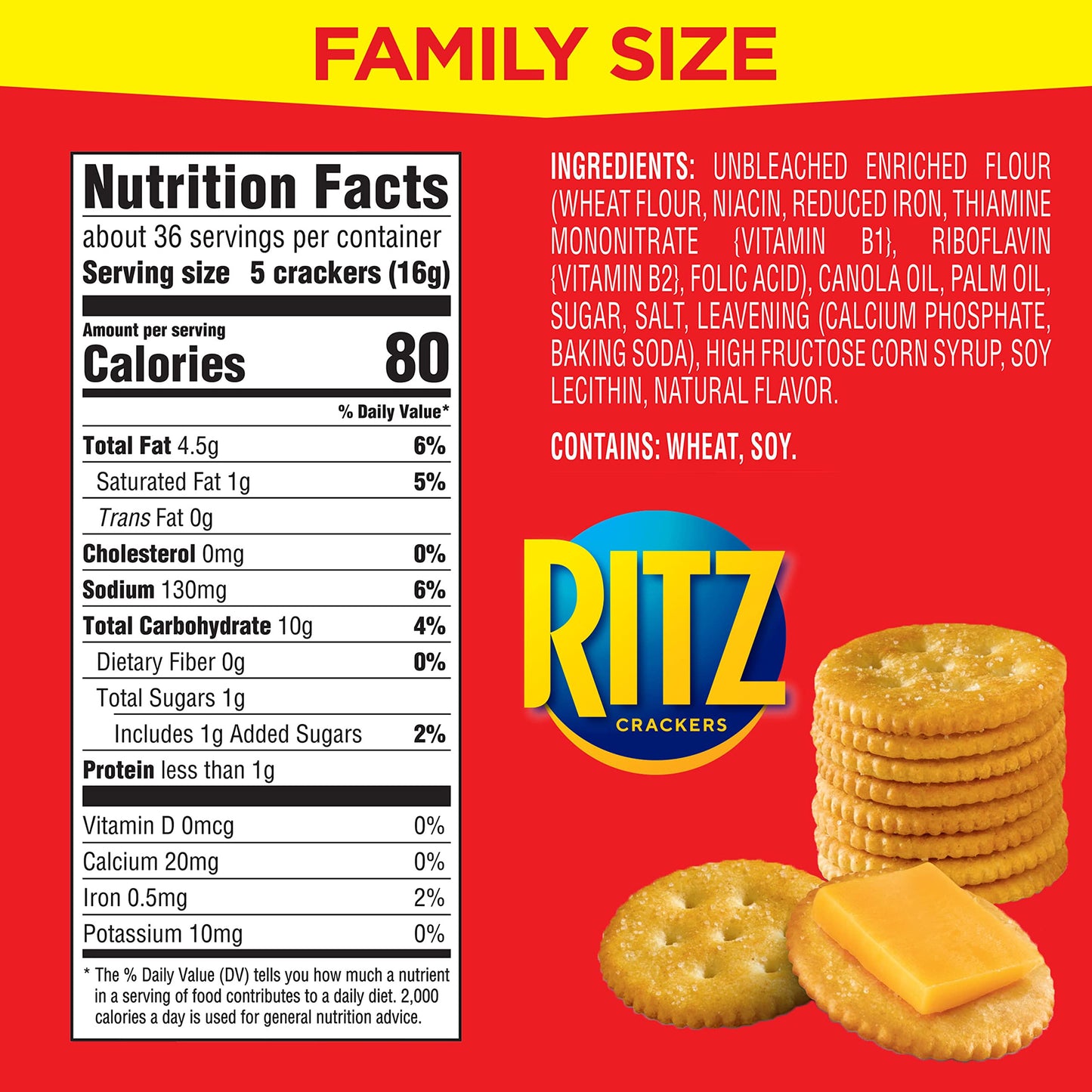 RITZ Fresh Stacks Original Crackers - Party Size, 16 Individually Wrapped Packs (23.7 oz)