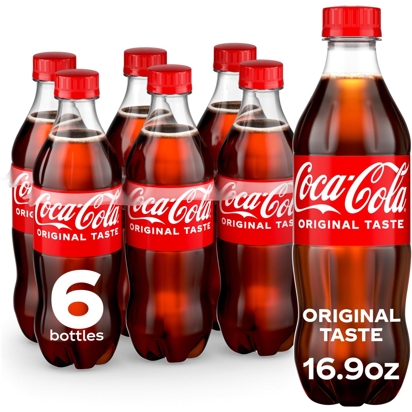 Coca-Cola Original Classic - 16.9 fl oz Bottles, 6 Pack