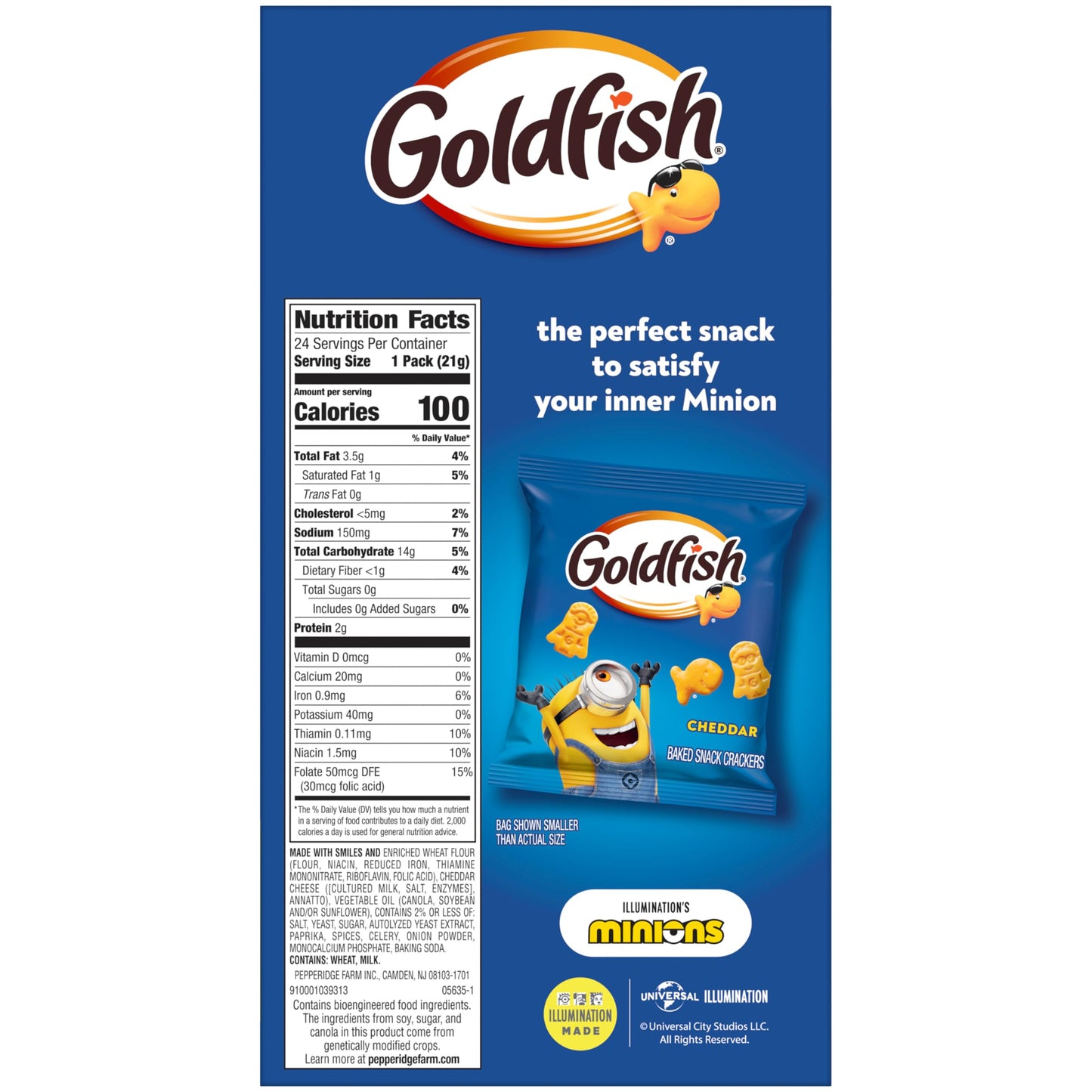 Classic Delight Goldfish Crackers Big Smiles Variety Pack - Cheddar, Colors & Pretzels | 30 Count