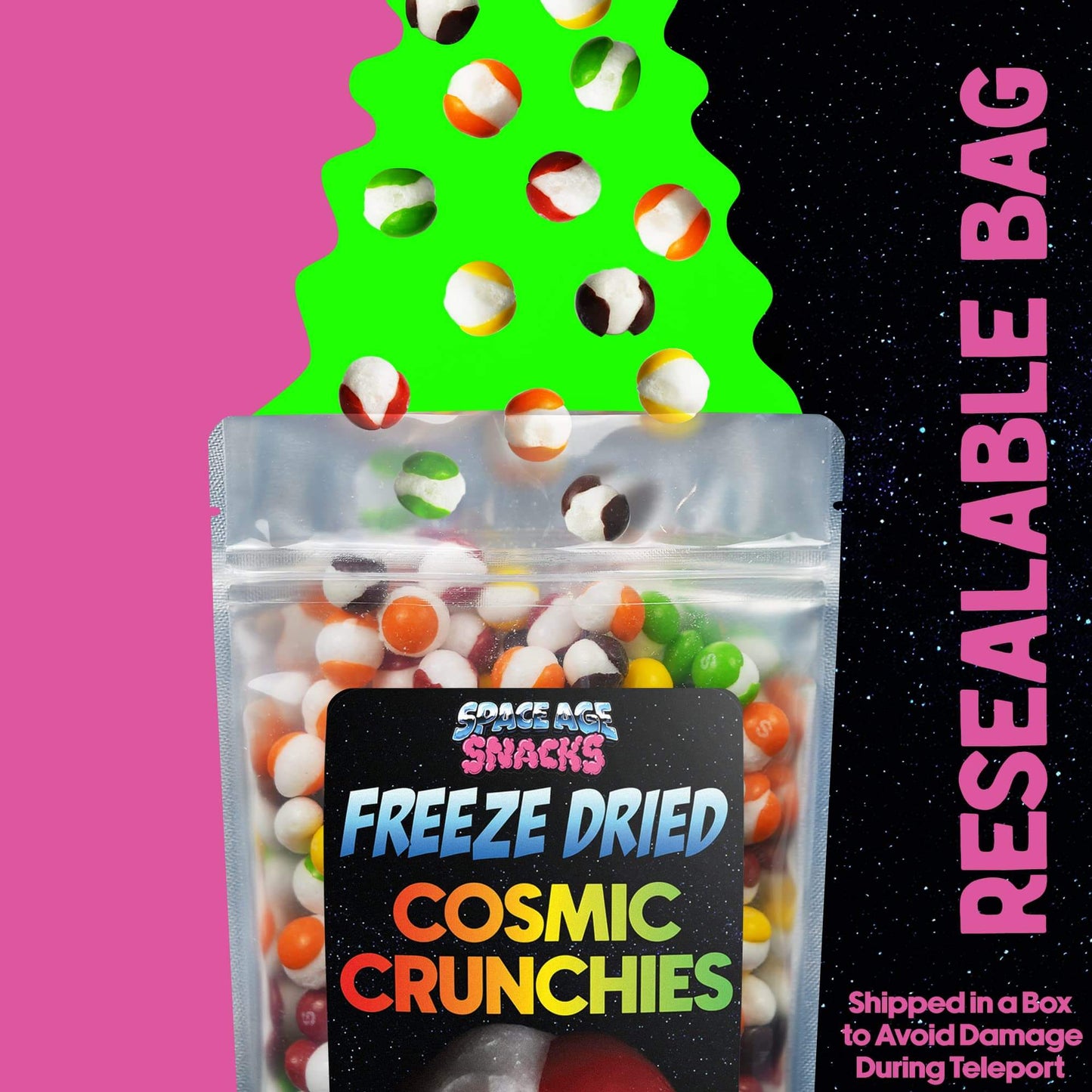 Cosmic Crunchies Freeze-Dried Candy - Viral TikTok Crunchy Snack (4 oz)