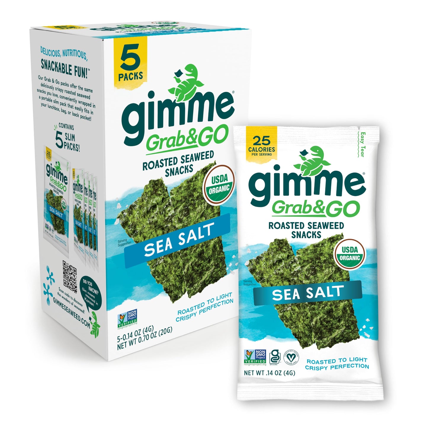 TikTok Viral Gimme Organic Roasted Seaweed Snacks - Multi-Flavor Pack
