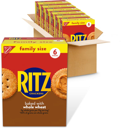 RITZ Fresh Stacks Original Crackers - Party Size, 16 Individually Wrapped Packs (23.7 oz)