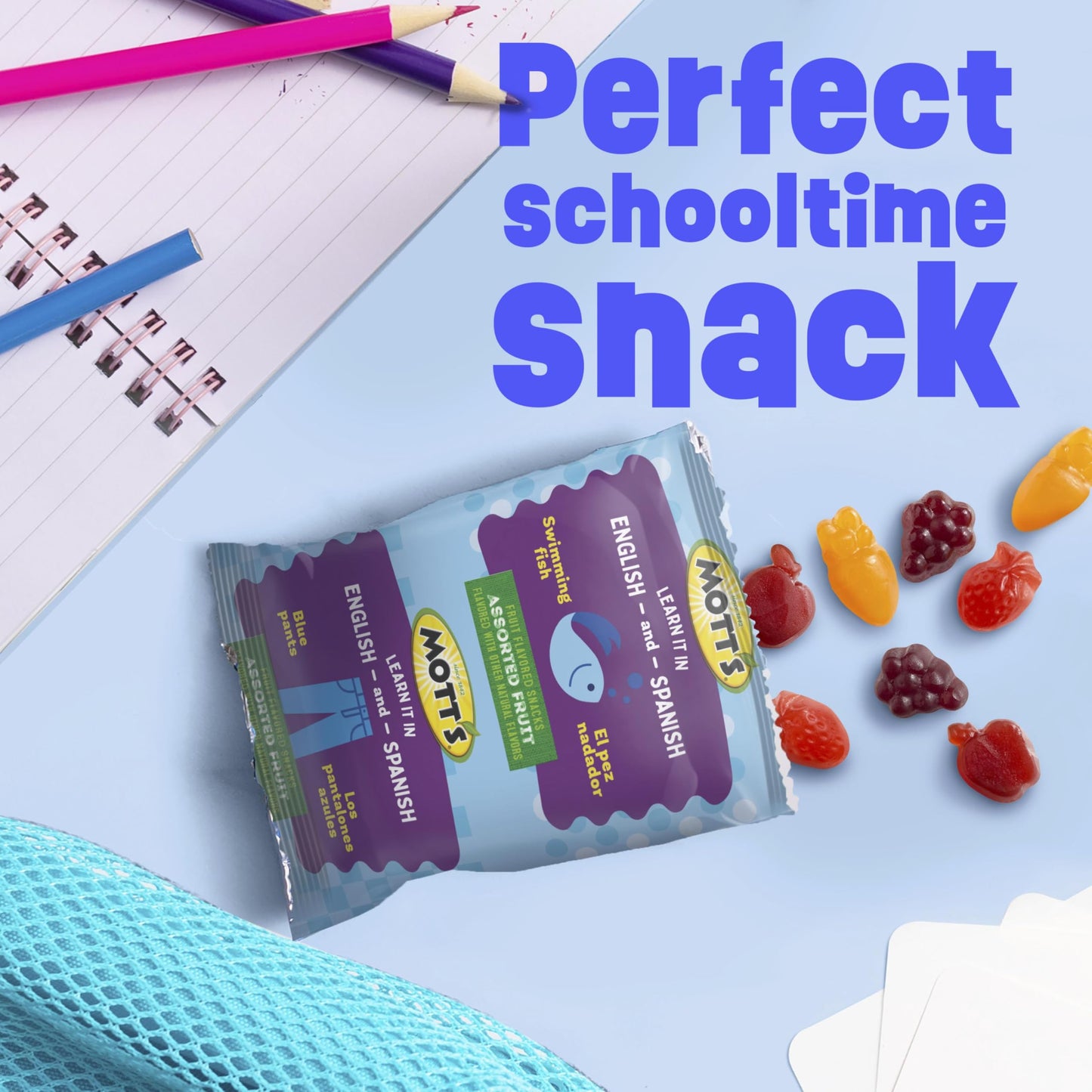 Mott's Fruit Flavored Snacks - Assorted Fruit | Gluten-Free Family Pack (40 Count, 32 oz)