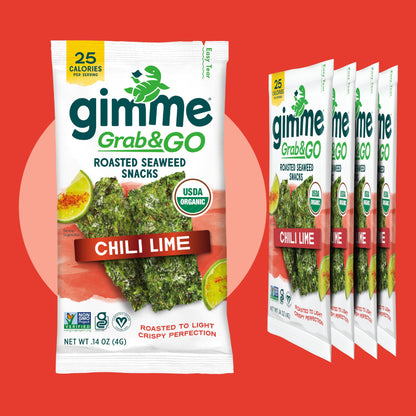 TikTok Viral Gimme Organic Roasted Seaweed Snacks - Multi-Flavor Pack