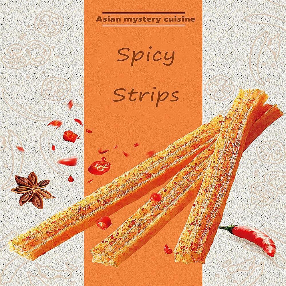 Viral Chinese Latiao Strips - Authentic Vegan Spicy Snack