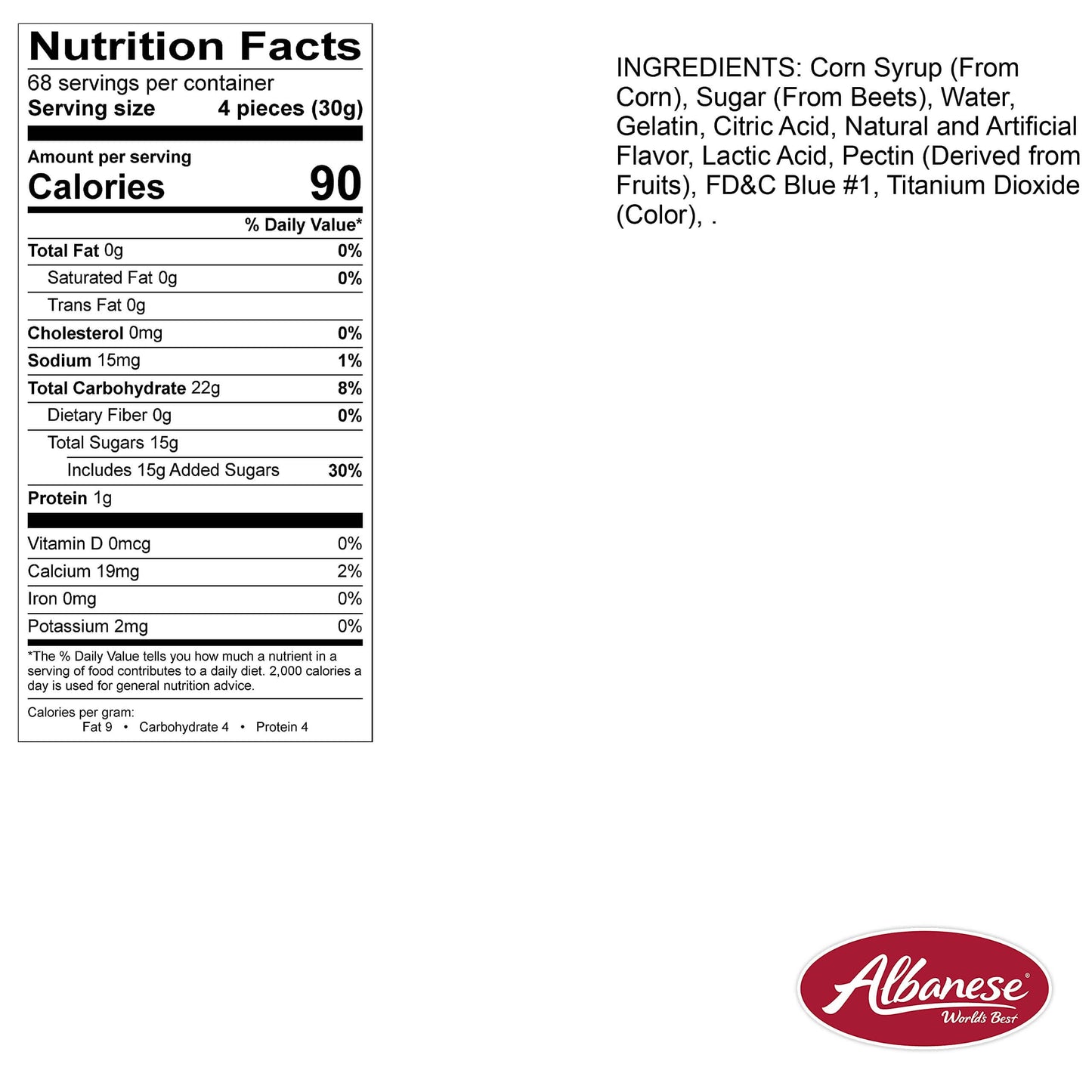 Albanese World's Best Gummi Candy - Bulk Bags - Multiple Varieties Available