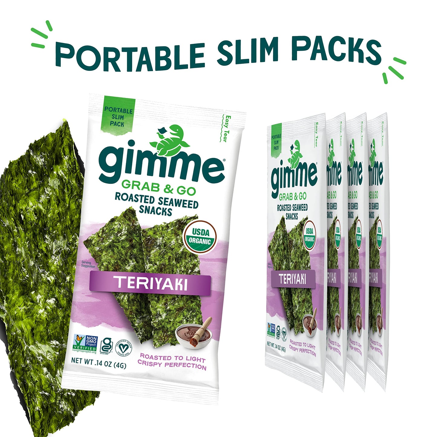 TikTok Viral Gimme Organic Roasted Seaweed Snacks - Multi-Flavor Pack