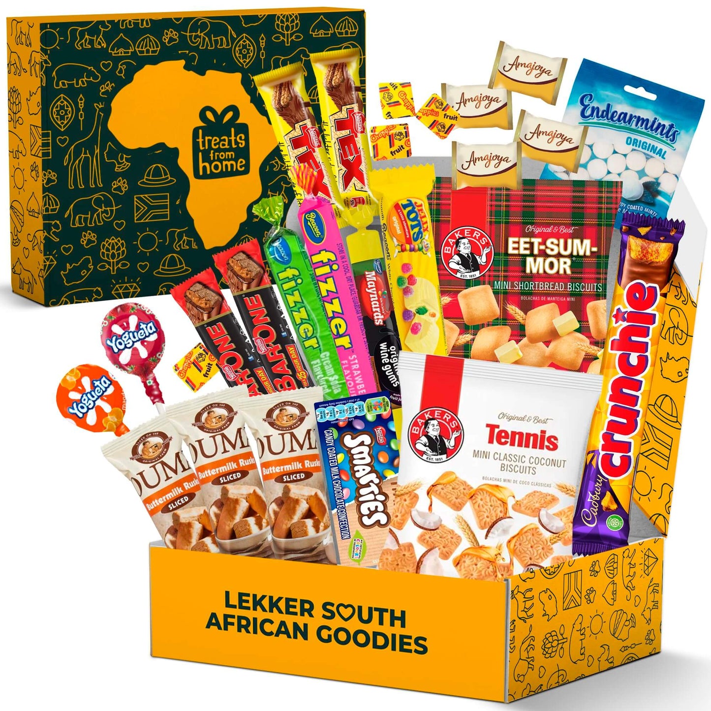 Premium South African Snack Box - 36 Authentic Treats & Confectionery