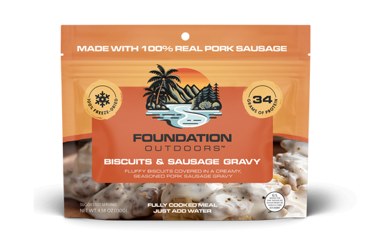 FOUNDATION Outdoors Biscuits & Gravy Meal
