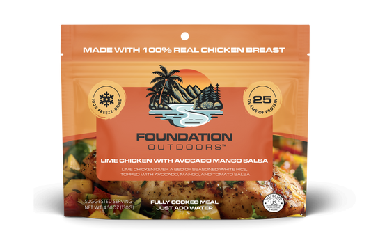 FOUNDATION Outdoors Lime Chicken with Avocado, Mango Salsa Meal