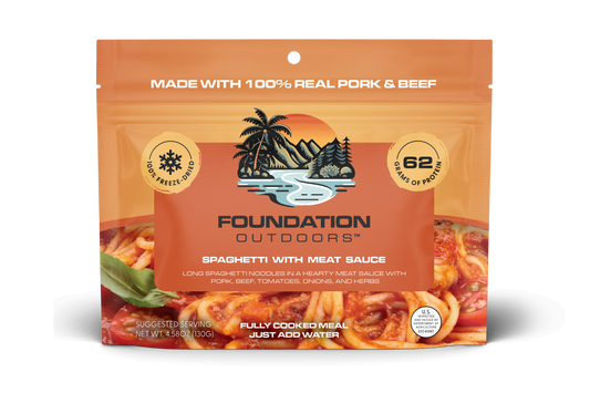 FOUNDATION Outdoors Spaghetti with Meat Sauce Meal