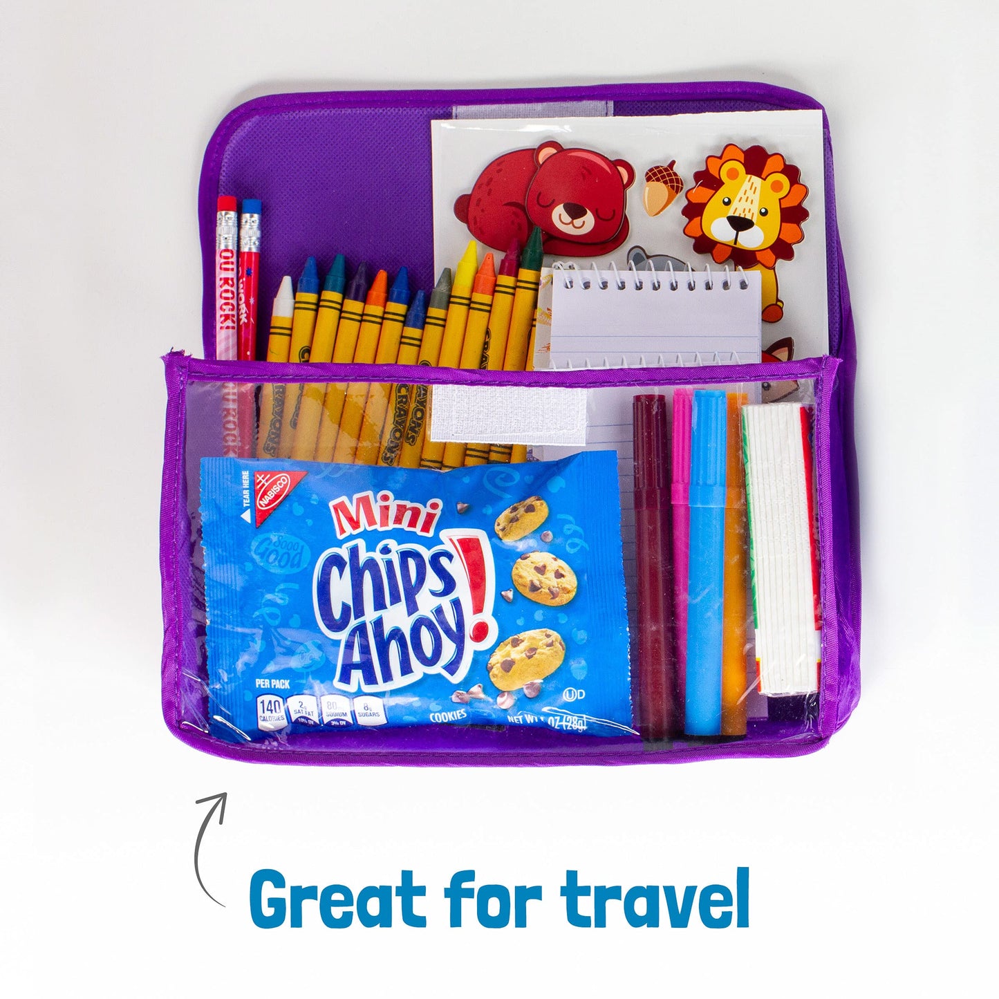 Nabisco Team Favorites Variety Pack, OREO Mini, CHIPS AHOY! Mini, Teddy Grahams Honey & Barnum's Animal Crackers, School Snacks, 30 Snack Packs