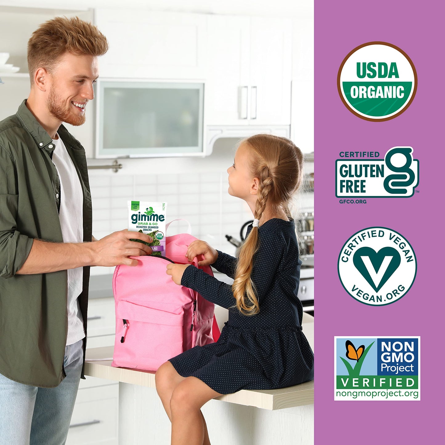 TikTok Viral Gimme Organic Roasted Seaweed Snacks - Multi-Flavor Pack