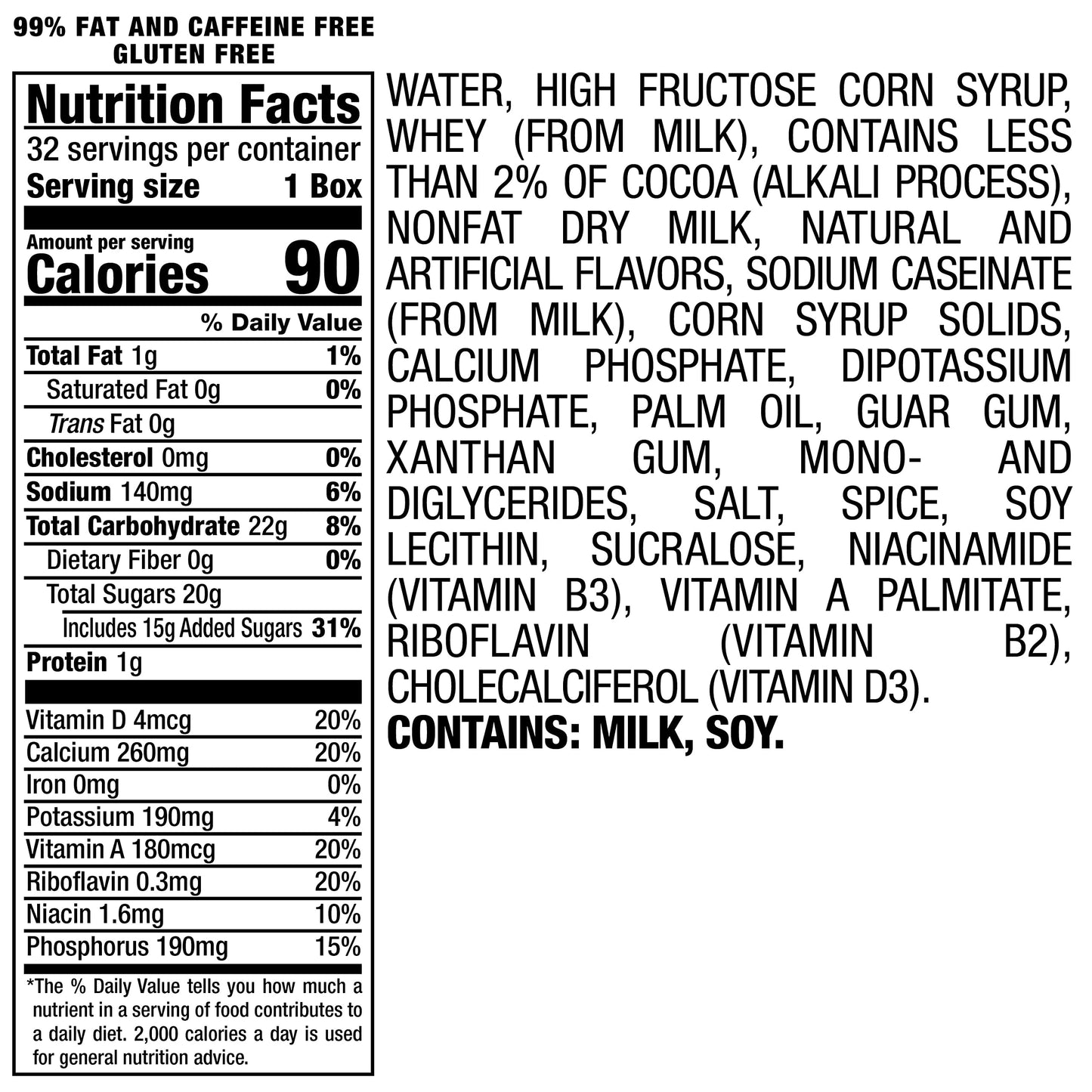 Yoo-hoo Chocolate Drink - Classic Chocolate Beverage (6.5 oz Boxes, 32 Pack)