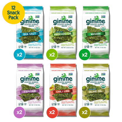 Viral gimMe Organic Roasted Seaweed Snacks - TikTok Famous Healthy Snack