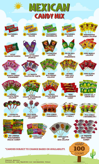 Mexican Candy Variety Pack - Authentic Dulces Mexicanos Mix