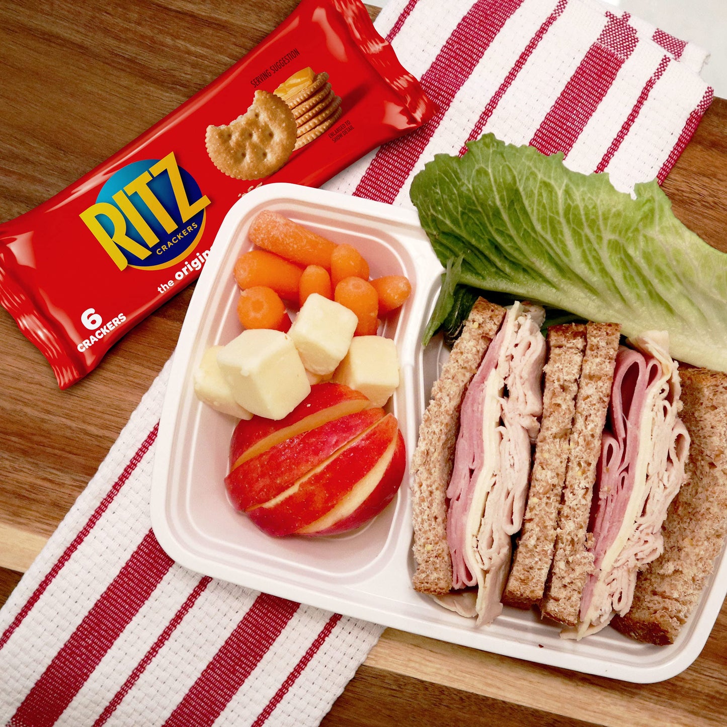 RITZ Fresh Stacks Original Crackers - Party Size, 16 Individually Wrapped Packs (23.7 oz)