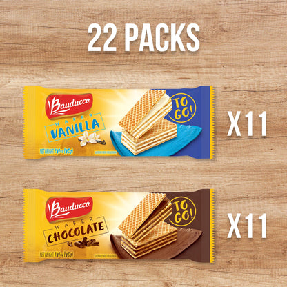 TikTok Viral Bauducco Wafer Cookies - Italian Chocolate & Vanilla