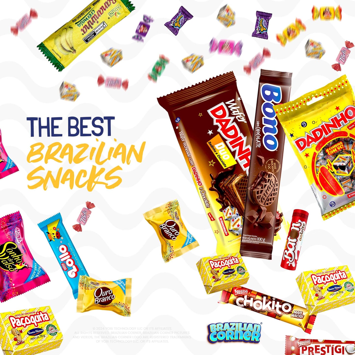 Viral Brazilian Candy Variety Box - 40 Authentic Treats & Chocolates