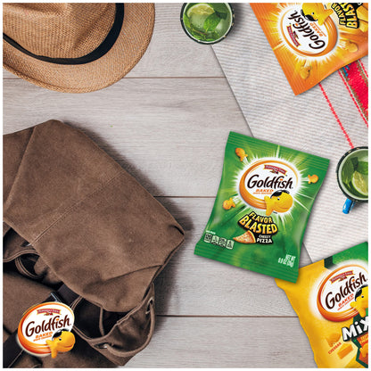 Classic Delight Goldfish Crackers Big Smiles Variety Pack - Cheddar, Colors & Pretzels | 30 Count