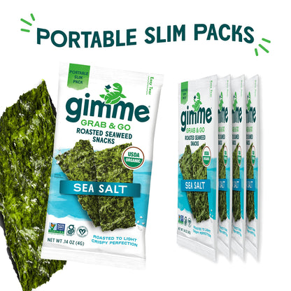 TikTok Viral Gimme Organic Roasted Seaweed Snacks - Multi-Flavor Pack