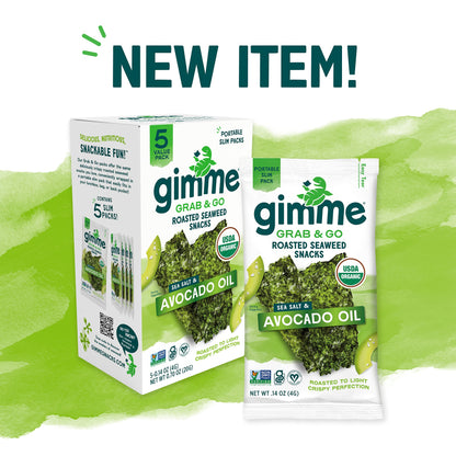 TikTok Viral Gimme Organic Roasted Seaweed Snacks - Multi-Flavor Pack
