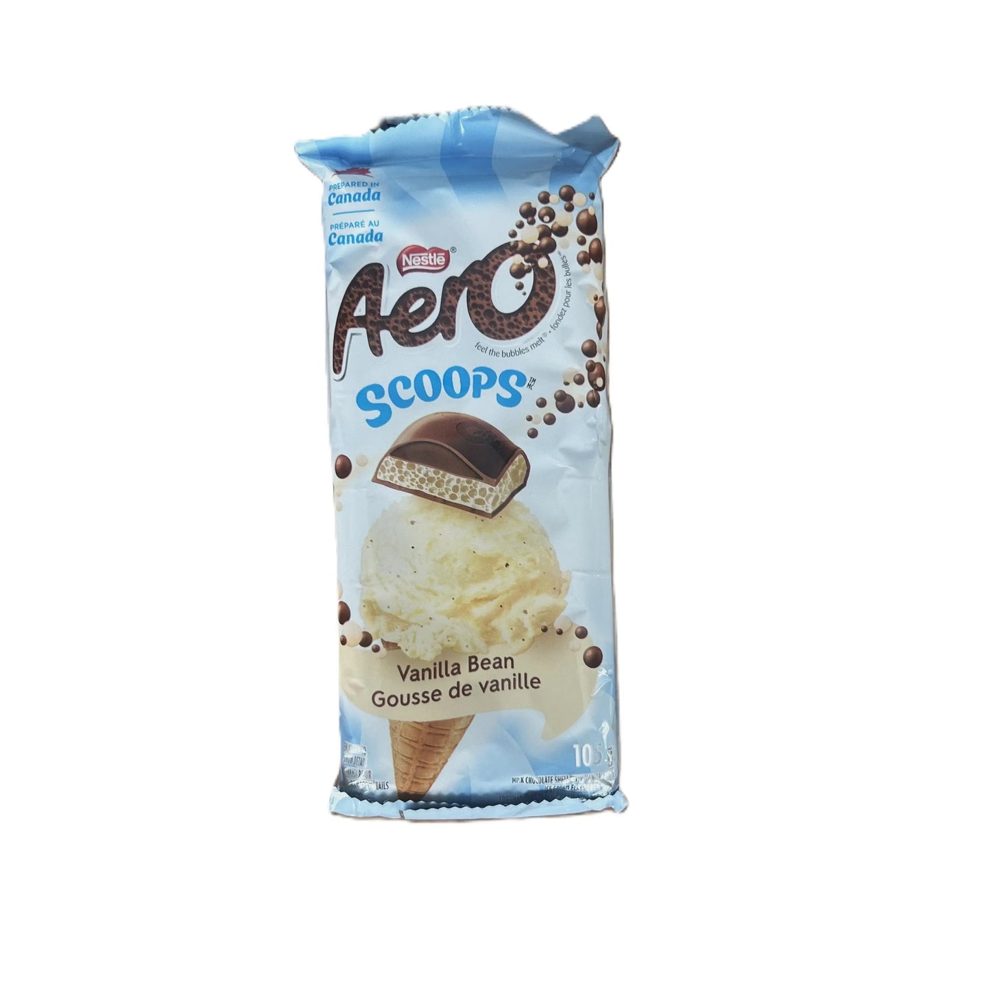 Aero Scoops Vanilla Bean – Smooth & Creamy Chocolate Treat 120g (Canada)