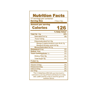 Organic Sacha inchi Oil