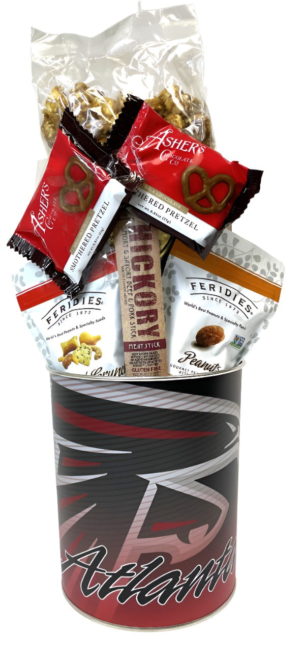 JGB Sports - Atlanta Falcons Gift Tin Basket - Made In America