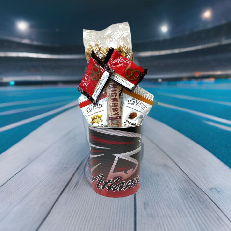 JGB Sports - Atlanta Falcons Gift Tin Basket - Made In America